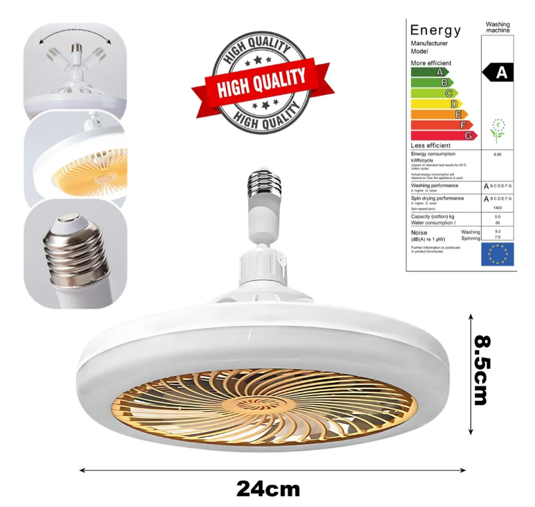 VENTILADOR DE TECHO LUZ LED - ÚLTIMAS UNIDADES
