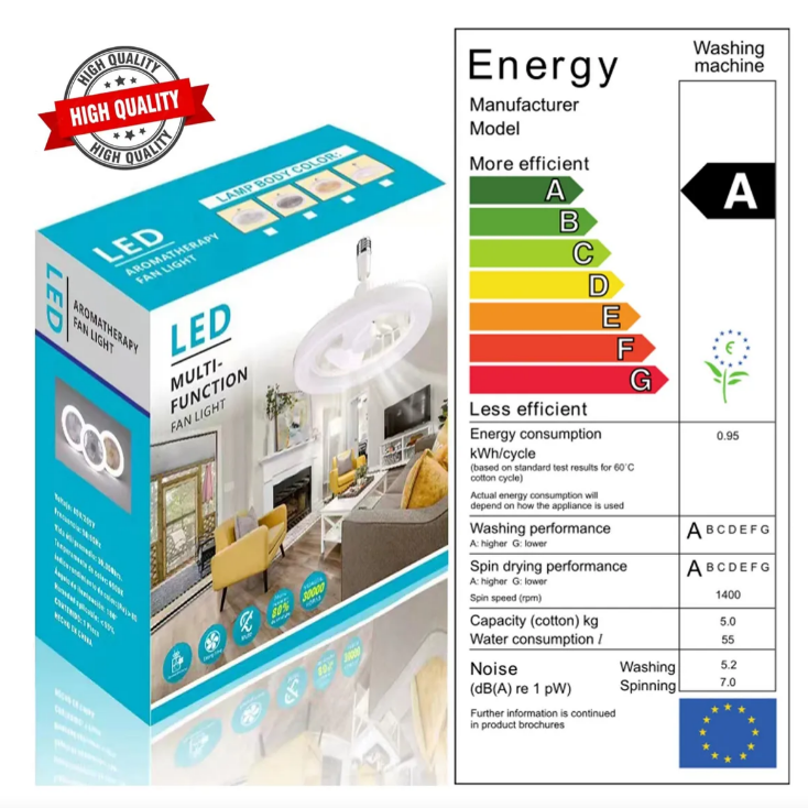 VENTILADOR DE TECHO LUZ LED - ÚLTIMAS UNIDADES