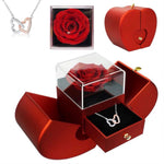 ROSA PRESERVADA + REGALO COLLAR PLATA