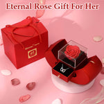 ROSA PRESERVADA + REGALO COLLAR PLATA